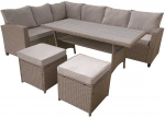 Lauko baldų komplektas Nina cappuccino PATIO technorotango sodo baldų komplektas