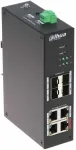 &Scaron;akotuvas SWITCH POE HS4408-4ET-96 4 PRIEVADŲ + 4 x SFP DAHUA