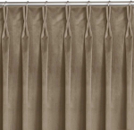 Homede Užuolaidos 200&times;270 cm smėlio spalvos VELVET FLEX