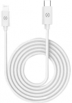 Celly USBLIGHTC2MWH, 2 m, Lightning, USB C, Male, Male, Baltas
