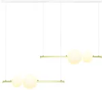 22W LED pakabinamas &scaron;viestuvas, aukso sp., 3000K, dimeriuojamas, 22235