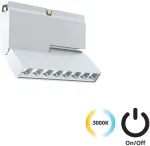 8W LED &scaron;viestuvas į magnetinius bėgelius SLIM MAGNETIC, baltas, 3000K, dimeriuojamas, 4289001