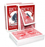 Bicycle Rider Double Back kortos (Raudonos)