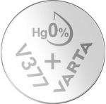 Varta V377 - Laikrodžio sagos formos elementas - pirminis sidabrinis - SR66 - 1,55 V - 27 mAh (0377-101-111)