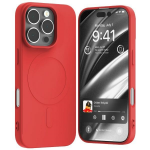 Mercury MagSafe Semi-Silikoninis Apple iPhone 16 Pro 6,3" dėklas telefonui raudonos spalvos