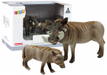 Lean Toys Figūrėlių rinkinys LeanToys Afrikos karpinis &scaron;ernas su jaunikliu
