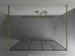 Walk-in du&scaron;o sienelė Mexen Kioto, Gold/Juodas pattern, 130 x 200 cm