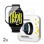 Wozinsky Full Glue Apsauginis stiklas Xiaomi Redmi Watch 5 Active (2 vnt.)