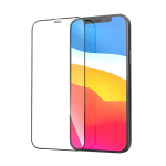 Fusion Accessories Fusion Full Glue 5D grūdintas stiklas, visi&scaron;kai uždengtas rėmeliu Apple iPhone 12 Pro Juodas