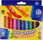 Astra Twistable gelinės kreidelės 10 spalvų SILKY ASTRA 316024001