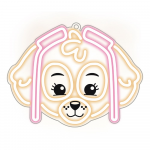 Spin Master Pakabinamas neoninis LED Paw Patrol ant organinio stiklo - Skye OW-130546