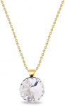 Paauksuota sidabrinė grandinėlė su Swarovski kristalais Brasco 53577