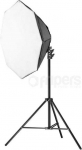 Studijos rinkinys Freepower &bdquo;FreePower 106 Octa 85cm&ldquo; 1200 W 5500 K nepertraukiamo ap&scaron;vietimo rinkinys su stovu