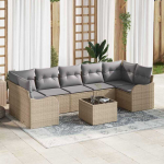 Sodo Sofų Rinkinys Smėlio 55 x 55 x 37 cm poliratanas