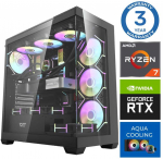 Stacionarus kompiuteris INTOP AQUA Ryzen 7 8700F 16GB DDR5 1TB SSD M.2 NVME RTX5070 12GB no-OS (RW58264NS)