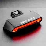 &bdquo;RockBros Rockbros LKWD-R1&ldquo; galinis dviračio žibintas su lazeriu ir nuotolinio valdymo pultu + &bdquo;Micro USB&ldquo; laidas &ndash; USB-A &ndash; juodas