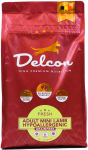 Delcon Visavertis begrūdis hipoalerginis pa&scaron;aras suaugusiems mažų veislių &scaron;unims MINI HYPOALLERGENIC su ėriena / 3kg