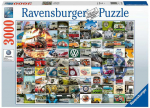 Ravensburger dėlionė 3000 detalių 99 VW kemperio akimirkos