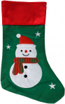 Rappa Žalias Christmas stocking with a snowman