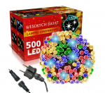 Happy People Lauko Kalėdinė girlianda 500 Led, 35 metrai Įvairių spalvų Flash K-22