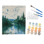 Winder Home Tapyba pagal skaičius &ndash; paveikslas, dažai, teptukai, rinkinys &bdquo;Mi&scaron;kas prie ežero&ldquo;, 40&times;50 cm