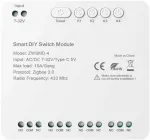 4-channel ZigBee switch module with voltage-free DC 32V contact Avatto ZWSMMD-4-32V