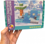 Magy Minecraft statybinių blokų rinkinys kambarys sniegas 77 vienetai