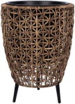 Vazonas WICKER 38x38xH54cm, rudas