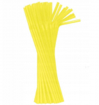 Geltonos spalvos plastikiniai &scaron;iaudeliai, 50 vnt.