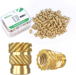 Mintion M3 x 5.7 mm x 4.6 mm srieginių įdėklų rinkinys - 100 vnt