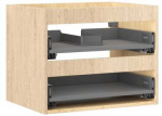 Praustuvo spintelės korpusas Mexen Box-A, 60 cm, 2 stalčiai, Oak