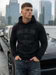 Juodas džemperis su gobtuvu Brooklyn