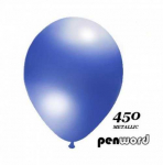 Balionai 12" Metalic Penword 100vnt mėlyni