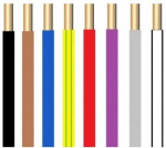Instaliacinis kabelis, Lietkabelis PV1 (H05V-U), 0,5 mm&sup2;, baltas, 100 m