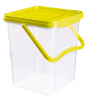 Plafor Ergonomi&scaron;kas 9,1 l talpos žaislų dėžė vaikams nuo 3 metų, su permatomomis sienelėmis, žalia