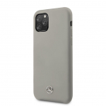 Mercedes-Benz Apple iPhone 11 Pro Liquid Silikoninis dėklas Pilkas