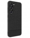 Dėklas iLike Samsung Galaxy S23 Plus Plastic Leather Back Cover Juodas