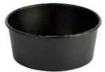Multi Apvali salotų lėk&scaron;tė 1300 ml Ronda Wide+ &Oslash;184x66mm juoda, 12 pakelių x 25 vnt./kartoninė dėžė