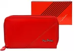 Pierre Cardin Portfel Damski Sk&oacute;rzany Duży RFID Portmonetka na Zamek