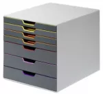 Durable VARICOLOR 7 &ndash; stalčių spintelė &ndash; 7 stalčiai &ndash; skirta ANSI A (Letter)