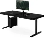 Stalvir&scaron;is Jan Nowak Elektrinis sit-stand su stalčiumi ir bevieliu Qi įkrovikliu, juodas, 1600 mm: ELLIS (5907367514797)