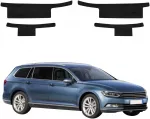 GrizzGlass Juoda techninė HeavyDuty Juodas danga slenksčiams, skirtiems Volkswagen Passat B8 Kombi (2014-2022) [4w1] (GRZ20543)