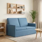 Dviejų vietų sofa Mėlyna 130 x 81 x 82 cm Kordūrinis audinys