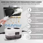 Garų valytuvas Hoapin ne&scaron;iojamas garų valytuvas 2500 W 1000 ml