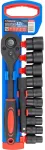 Forsage FORSAGE Antgalių rinkinys 1/2'' 12 dalių su reketu ir prailgintuvu 10-24 mm