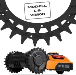 Robo Claws Nerūdijančio plieno smaigai robotams vejapjovėms Worx L/vision