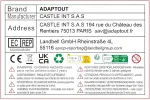 Adaptout 3g Sdi Bnc į Rca kabelis 20 cm su kampu Rg179 palaiko Hd-sdi 3g Sdi Bnc į Rca 4k 8k 75 omų prancūzų prekės ženklas