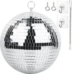 Veidrodinis disko kamuolys 20 cm veidrodiniai disko kamuoliai vakarėliams dj klubui