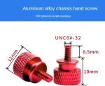 Imcczony unc6-32 m3.5 kompiuterio korpuso varžtai, skirti gpu montuoti, psu kompiuterio korpuso &scaron;oninio skydelio varžtas, skirtas pc montuoti, vandens au&scaron;inimas, juodas, 10 vnt.