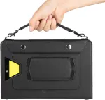 Ulefone Armor Pad 2 plan&scaron;etinio kompiuterio dėklas - ne&scaron;iojimo dėklas Armor Holster Pro, 4-in-1 universalus ne&scaron;iojamas dėklas su stovu, rankos dirželiu, peties dirželiu, skirtas Ulefone Armor Pad 2 tvirtam plan&scaron;etiniam kompiuteriui